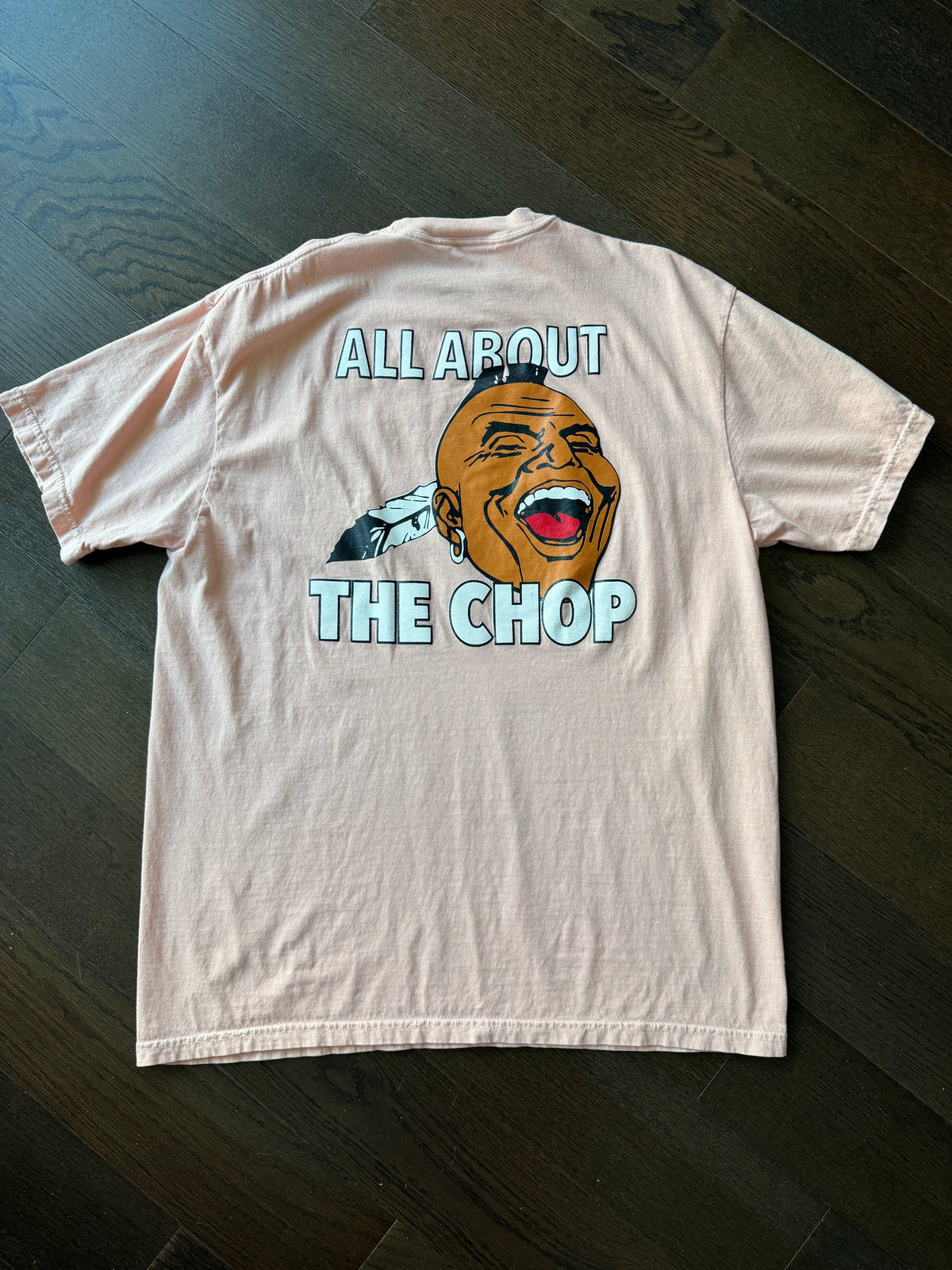 The Chop tshirt (peach sample)