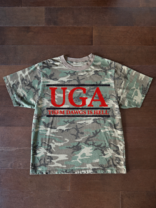 THEM DAWGS Camo T-shirt
