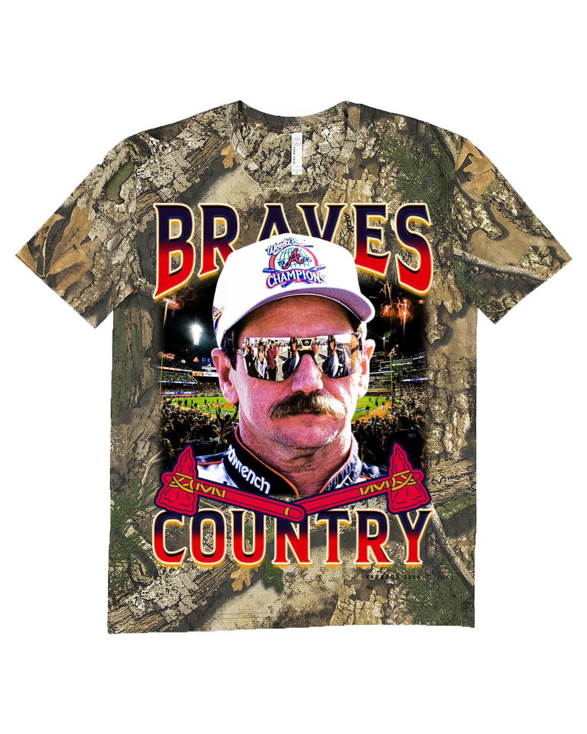 Dale Earnhardt Atlanta Braves tshirt (camo)