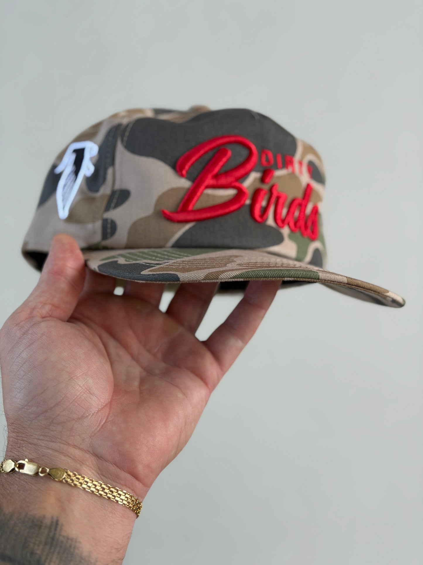 Dirty Birds Snapback (Camo/Red)