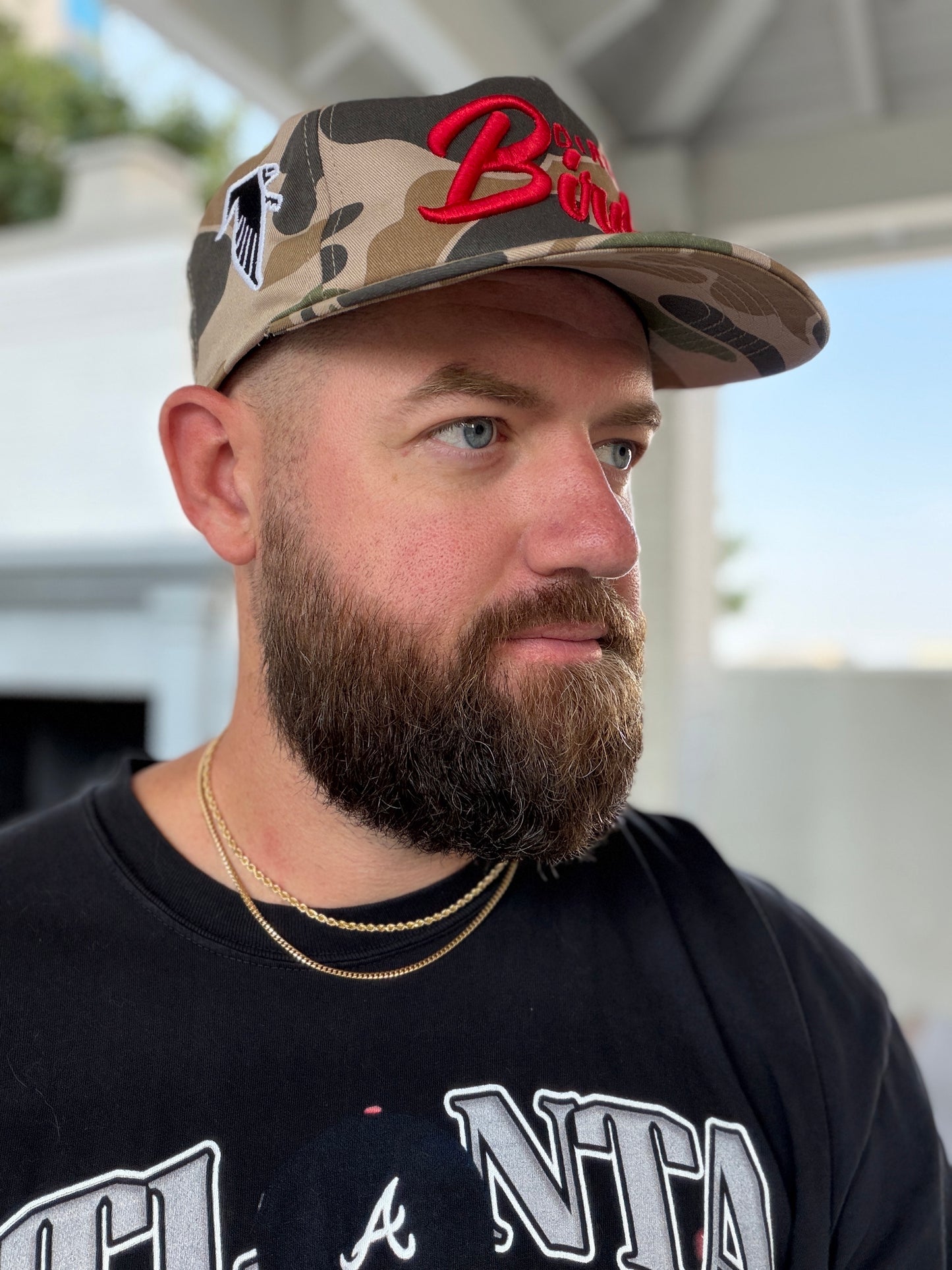 Dirty Birds Snapback (Camo/Red)